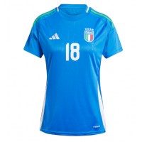 Italien Nicolo Barella #18 Fußballbekleidung Heimtrikot Damen EM 2024 Kurzarm